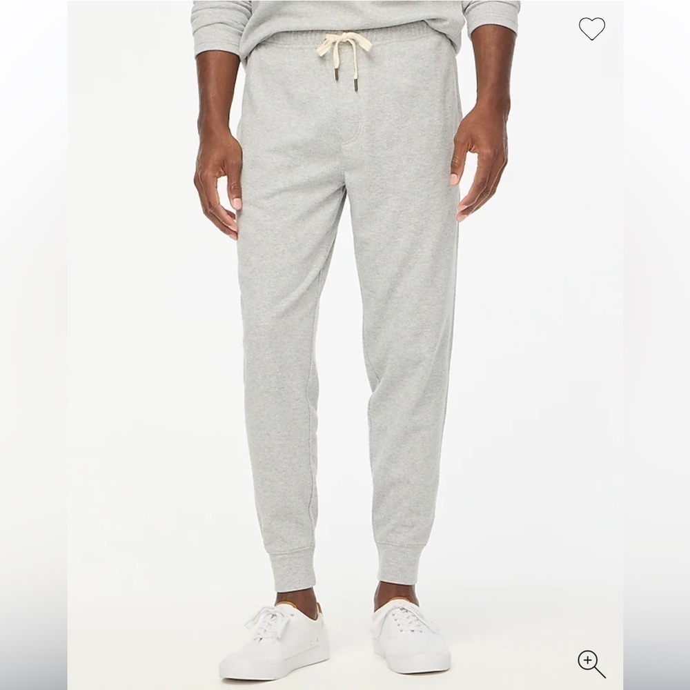 NWOT j crew grey heather white Double-knit sweatpant